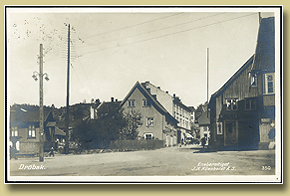 gammelt postkort fra Drøbak