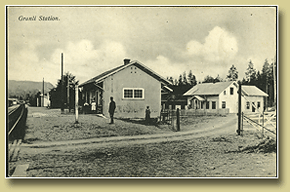 jernbanepostkort grønli stasjon