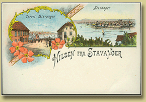 postkort hilsen fra Stavanger