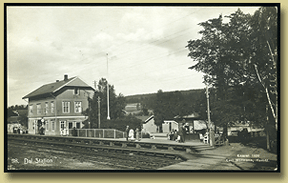 jernbanepostkort dal stasjon