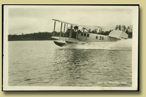 postkort med sjøfly