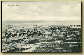 gammelt postkort fra Vardø