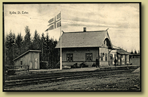 jernbanepostkort Kolbu st. toten