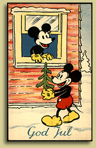 postkort mikke mus