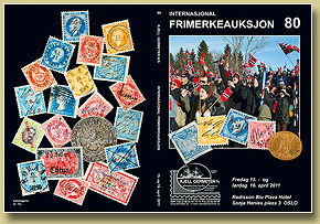 auksjonskatalog med gamle postkort