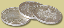 sølvtokroner på myntauksjon