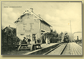 jernbanepostkort bryn stasjon