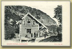 jernbanepostkort bolken stasjon