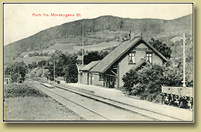 jernbanepostkort morskogen stasjon