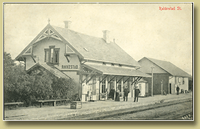 jernbanepostkort rakkestad jernbanestasjon