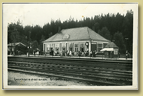 jernbanepostkort strommen stasjon